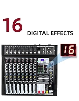 Amazon.com: DJ Mixer, 6 Channel Professional Mixer With